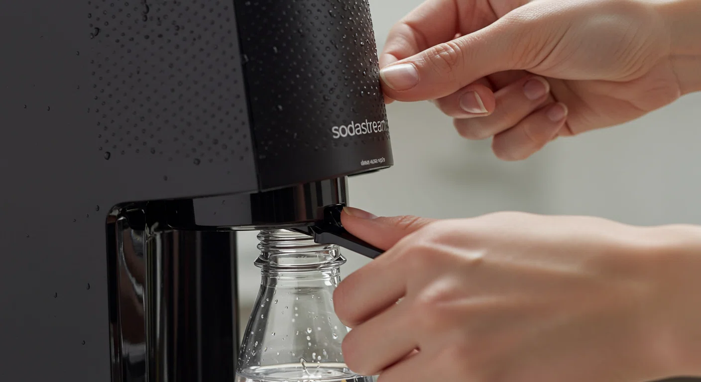 ソーダストリームのボトル装着方法