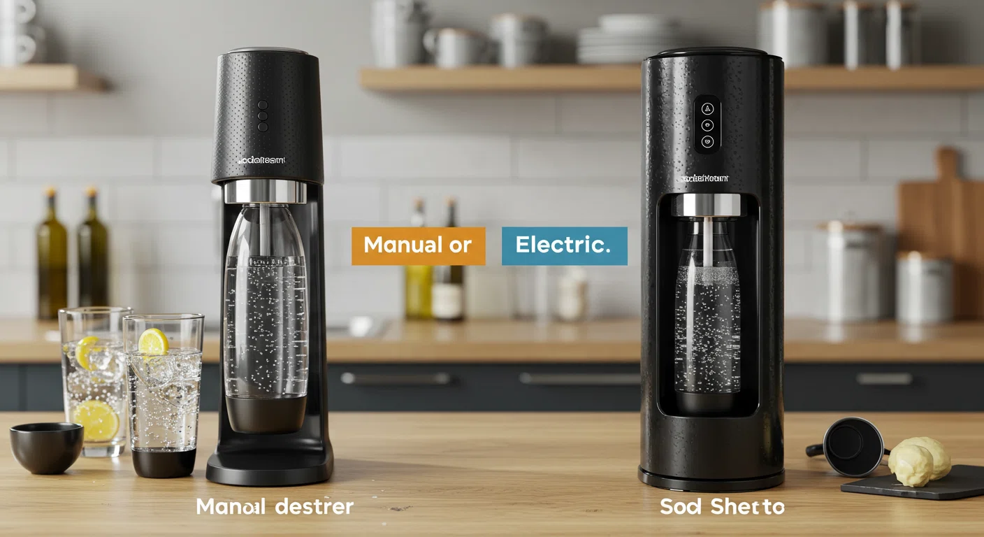 手動式と電動式のソーダストリームの違い