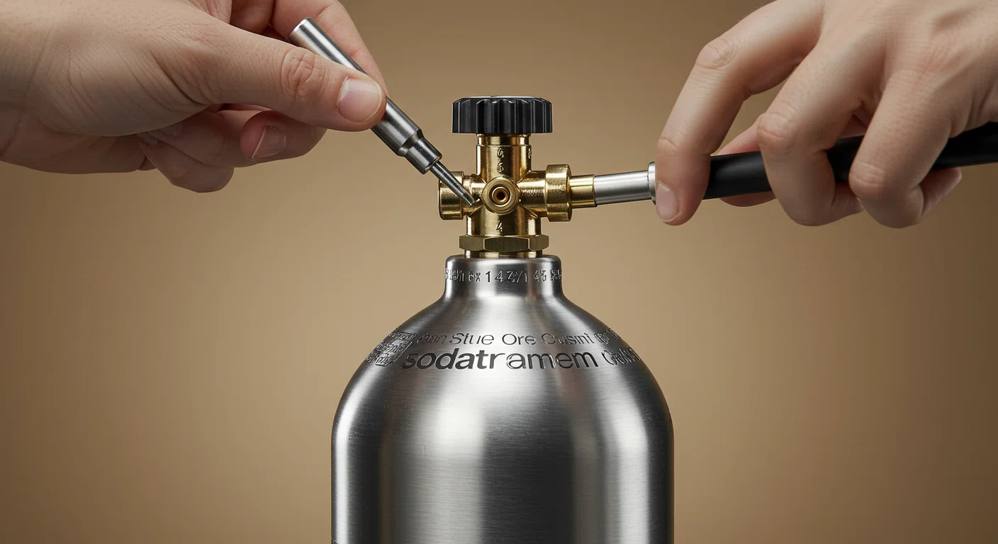 ソーダストリームのガスシリンダー
