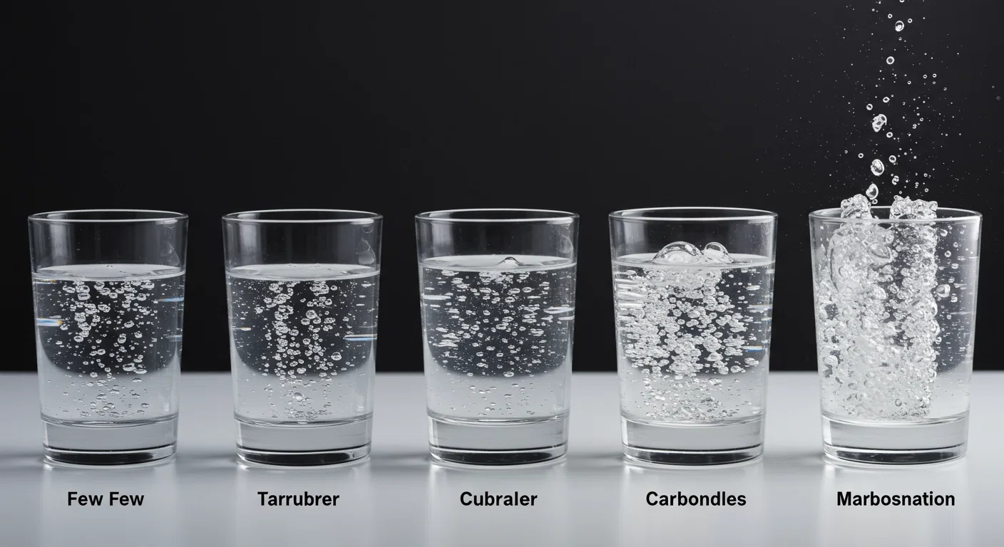 炭酸水の強さ比較図