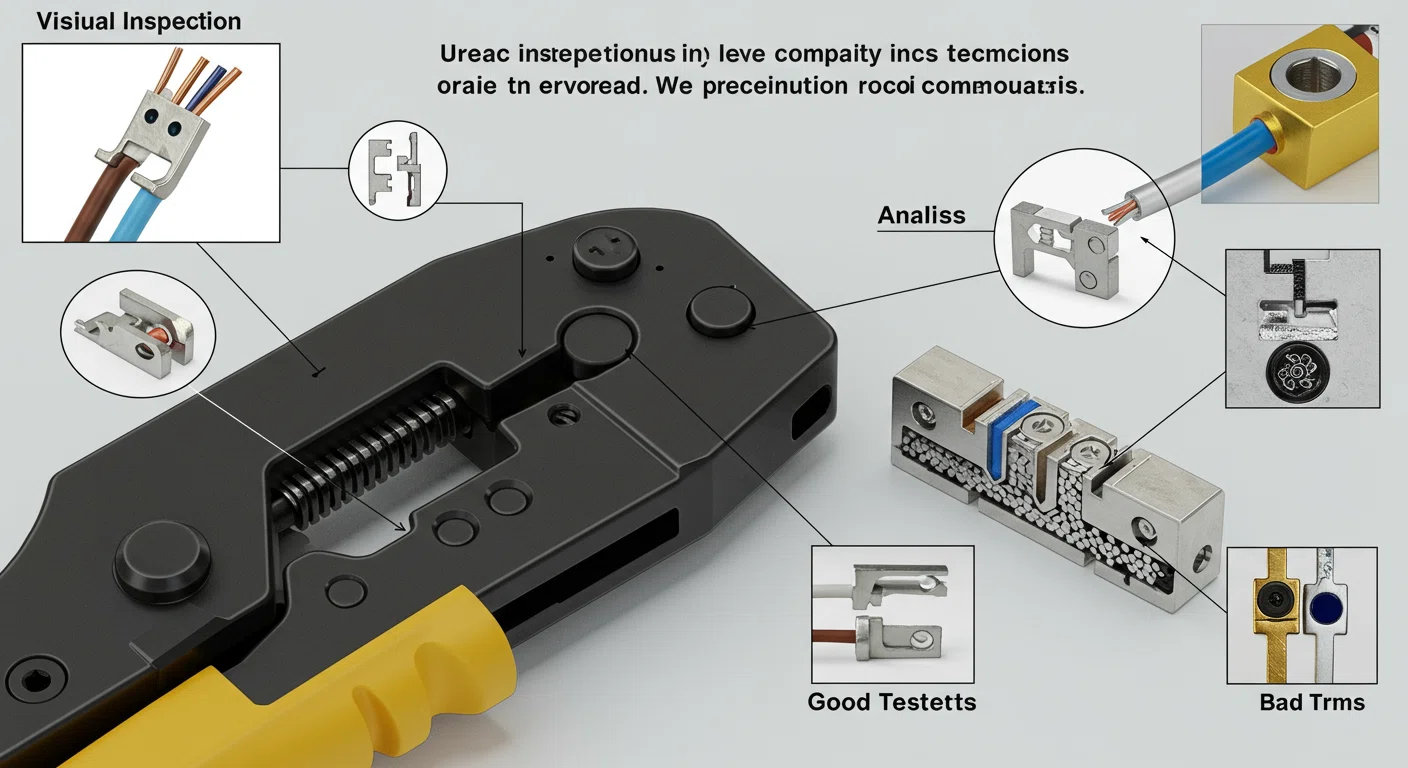圧縮端子の施工品質検査方法